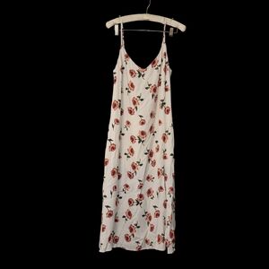 Audrey 3+1 Rose Print Midi Dress Cottagecore Garden Fairy